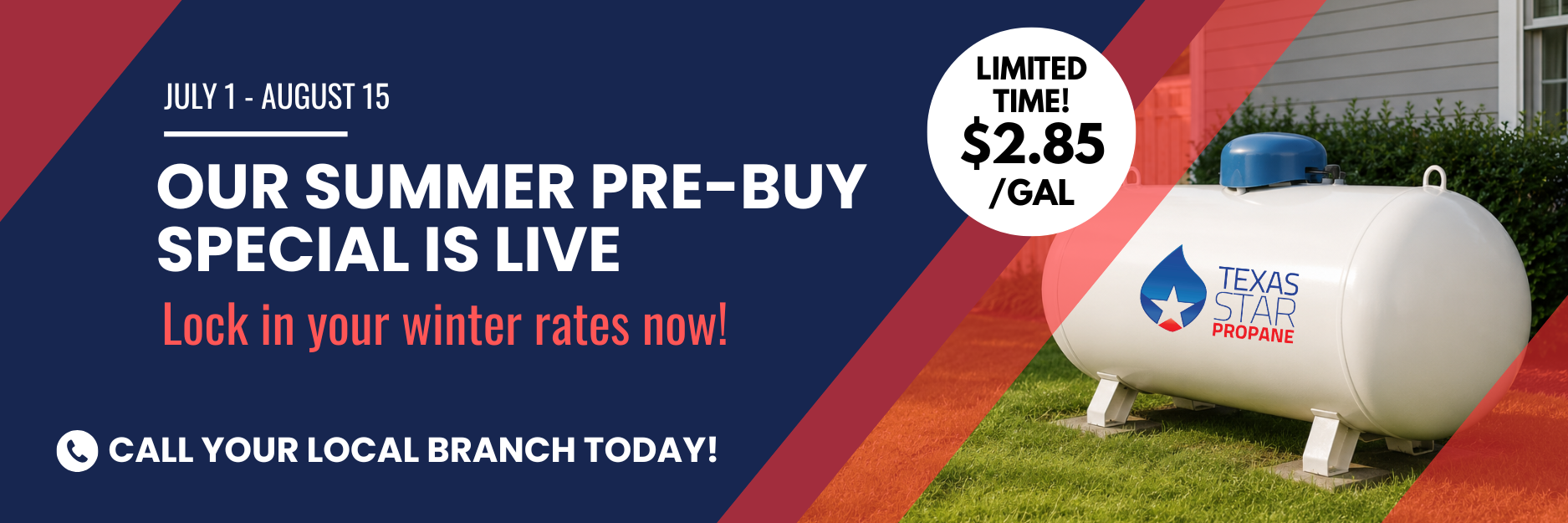 Texas Star Propane Summer Pre Buy Special Promo 2026